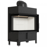 KRATKI LUCY 14 kW left-sided corner fireplace insert for wood &Oslash;200 installation kit