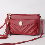 Fashion Twill mitmekihiline Crossbody kott Tutt Disain T&otilde;mblukuga V&auml;ike kandiline kott Pehmest PU-nahast naiste &otilde;lakott 23x8x14cm