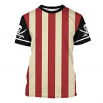 Piraadikapteni graafiline T-s&auml;rk meestele Naljakas Cosplay kost&uuml;&uuml;m Meeskonnakaelusega L&uuml;hikeste varrukatega Smokingi T-s&auml;rk Uus Vabaaja T-s&auml;rk Top S