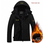 Meeste tuulekindel suusa- ja m&auml;gironimisjakk: Soe fliisvoodriga, paks, puuvillane mantel k&uuml;lma ilma jaoks, unisex, saadaval ka suuremate suurustega Large (L)