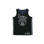 Nike NBA City Edition s&auml;rk, Stephen Curry #30, 2019-2020, Warriors Korvpallivest Meeste &Uuml;laosad Must AV4638-014 XXL