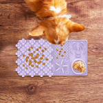 Dishwasher Safe Sniff Mat And Lick Pad for Dogs Cats 5 in 1 Design Suitable All Breeds lilla