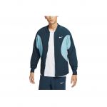 Nike Court Advantage Dri-Fit Kootud Kiirkuivav Lukuga Jakk Meeste Jakk S&uuml;vamere-Sinine Denim-Roheline Ere-Bordoopunane FD5342-478 XXL