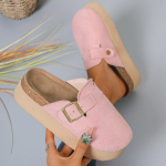 Moodsad Naiste Mules Kingad 2025 Uued Slip-On Sussid Moodsad Paksude Kontsadega Sussid Naistele Retro Stiilis Kummitalaga Sandaalid Slides Naistele 35