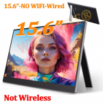 15,6-tolline juhtmevaba kaasaskantav monitor 1080P 16:9 Madala sinise valgusega mobiiltelefoni, arvuti, s&uuml;learvuti jaoks Juhtmega XBoxi, PS4 / 5, Switchi pikendus