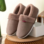 S&uuml;gis/talv meeste ja naiste puhtast puuvillast sussikott soojade sussidega Libisemiskindlad pehme tallaga kingad Lihtsad pl&uuml;&uuml;sist puuvillased kingad 44