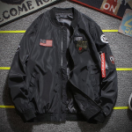 Jakk Meeste Kevad ja S&uuml;gis Korea Versioon Trendikas Slim-fit &Otilde;huke Pesapalli Pealisjakk Meeste Top XXXXL must