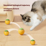 Uus oranž nutikas veerev pall lemmikloomam&auml;nguasi atraktiivne j&otilde;ud h&uuml;ppav pall kass ise-hi