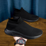 2023 Meeste Kerged Fly-Knit Sokk-Tennised: Hingavad, pealepandavad, vabaaja spordijalatsid kevad-suveks 44 black