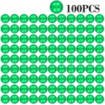 100 tk LED Lauan&otilde;ude Matt Tass Helendav Kleebis V&auml;rviline Vilkuv Pudelikleebis Valgust kiirgav Alus Matt Leti Baarivalgustus 6cm