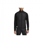 Nike Running Division Aerolayer Logo Prindiga Mugavuse Sobivusega &Uuml;hev&auml;rviline T&otilde;mblukuga Vest Meeste Vestid Must FD4642-010 M