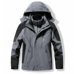 Tuulekindel meeste naiste jakid, mis sobivad kaheks osaks, komplektid 3 &uuml;hes Tuulejoped veekindel telkimine paks soe unisex mantel 5XL