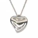 Used TIFFANY&Co. Necklace Curved heart Silver925 4.3g Silver El Saperetti