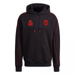 Adidas X 424 koost&ouml;&ouml; Arsenal AFC Mugav vabaaja kapuutsiga pusa Jalgpall pikkade varrukatega dressipluus Meeste dressipluus Must H31430 S