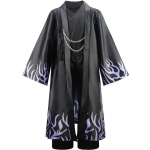 Laste poisi Jinu peokost&uuml;&uuml;m Cosplay Laste Saja poiste jakk p&uuml;ksid T-s&auml;rk komplekt riietumiseks Halloweeni riietus 110cm must