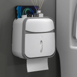 Tualettpaberikast Seinale paigaldatav veekindel tualettpaberikarp Tasuta punch-koekarp WC-paberi rullpaberi hoiureiil