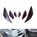 6 tk Eesmise kaitseraua splitterid L&auml;ikiv must Auto kere spoiler BMW E90 E92 E93 M3 jaoks