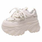 Uued K&otilde;rge Platvormiga Tennised Naistele Paks Tald Spordijalatsid Daamide Treenerid Vulkaniseeritud Jalan&otilde;ud Naine Paksud Tennised Zapatillas Mujer 8.5CM 34 beež