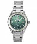 Orient Sport Roostevabast terasest Rohelise sihverplaadiga P&auml;ikeseenergial t&ouml;&ouml;tav Sukelduja RA-WJ0001E 200M Meeste k&auml;ekell roheline