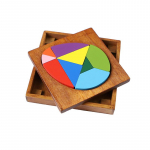 Muna Pusle Tangram Rompecabezas Montessori Laste M&auml;nguasjad Hariduslikud Juguetes Y Aficiones 3D Puidust Pusle
