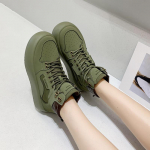 Naiste tossud k&otilde;rge platvormiga spordijalatsid Zapatillas Mujer Fashion vabaaja k&otilde;ndimise tasapinnalised tennised Naiste vulkaniseeritud kingad 40 armee roheline v&auml;rv