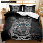 Tiigri Tekikoti Komplekt Twin Poistele Meestele Metsloomadega Tr&uuml;kitud Voodipesukomplekt Loomade Pol&uuml;ester Tekikott Double Queen King Suurus EU single(135x200cm)