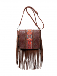 Naiste 2025 boheemlaslik tutiga kootud crossbody kott s&uuml;giseks/talveks kohv