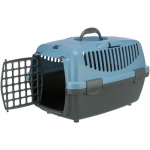 TRIXIE Box de transport Capri 1 - XS : 32x31x48 cm - Gris clair et bleu - Pour chien et chat hall