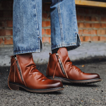 Moodsad Nahast Saapad Meestele Moodsad Chelsea Ankle Boots K&uuml;ljeLukuga K&otilde;rge S&auml;&auml;rega Saapad Retro K&auml;sit&ouml;&ouml;na Valmistatud Nahast Saapad Meeste Mootorratturi Saapad Botas 38
