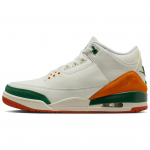 SoleFly x Air Jordan 3 Miami Unisex tossud Valge Sail Gorge-Green IF4491-100 41