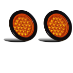 4 &Uuml;mar LED-haagise tagatuli 12/24 LED-i Kollane suunatuli / Pidurituled / Tagatuled / K&uuml;lgm&auml;rgutuled veoautole, haagissuvilale, UTE'le, UTV-le, haagisele 24V