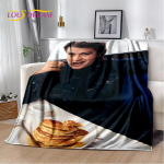 Joe Keery Steve Harrington Pehme Pl&uuml;&uuml;sist Tekk, Flanellist Tekk Visketekk Elutoa Magamistoa Voodi Diivani Pikniku Katteks Lastele 50x60in