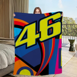 Mootorrattur V-Valentino-ES R-Rossi-ES 46 Tekk Diivanituppa Mikrofiiber Voodipesu Tekk kontor Reisi Kingitus Kodu 30x40in
