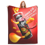 Pringles Kr&otilde;psud Fliisist Tekk Kartulikr&otilde;psude Tekid Voodi Diivani jaoks Super Pehme Tekk 30x40in pink