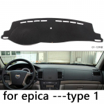Chevrolet Epica 2007-2012 Parempoolse ja Vasakpoolse Rooliga Auto Armatuurlaua Kate Matt Varjund Padi Vaipade Lisatarvikud Red Edge