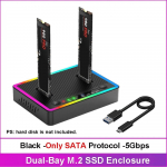 M.2 NVMe/SATA Kahepesaga K&otilde;vaketta Dokkimisjaam V&otilde;rgu&uuml;henduseta Kloonimiseks K&otilde;vaketas M.2 SSD Duplikaator USB3.2 GEN2 SSD Adapteri Korpus NGFF Protocol