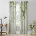 Salveirohelised marmorist aknakardinad elutuppa Kodu Magamistoa K&ouml;&ouml;k Decora j&otilde;ulukardin 135W x 60H(cm) x1