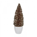Sapin de No&euml;l Petit - Menthe - Champagne - 9 x 28 x 9 cm - Plastique Durable roheline/&scaron;ampanjav&auml;rvi