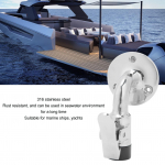 Uksestoppari ja kinnituskomplekt Mereklassiga 316 roostevabast terasest 90&deg; uksesulgur Tarvikud paatidele, laevadele, jahtidele