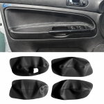 Vasakpoolse rooliga pehme nahast uksepaneeli kate VW Passat B5 1998 1999 2000 2001 2002-2005 jaoks Auto ukse k&auml;etoe paneeli katte liist Front Black-red