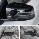 Rear view Mirror Covers For Mercedes-Benz A B C E S Class W176 W246 W204 W212 W221 CLS C218 GLA X156 CLA C117 Carbon Fiber Bright black