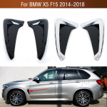 1 paar BMW X5 F15 2014 2015 2016 2017 2018 auto esiukse poritiivav&otilde;re lehtplaadi &otilde;hu v&auml;ljalaskeava dekoratiivkate one pair black