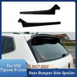 VW Tiguan MK2 R-Line 2017-2022 l&auml;ikega must ABS 2TK auto tagaklaasi spoileri k&uuml;ljetiivakatte trimmi korpuse komplekti h&auml;&auml;lestus jaoks Gloss Black