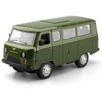 1/18 Vene UAZ TRAVELER BUS M&auml;ngumudel Maastikus&otilde;idukid Sulamist Valatud RV Autode Mudelid Uksed Avanevad Heli Valgus T&otilde;mba Tagasi Lastele roheline