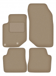 Dywaniki samochodowe welurowe do: Citroen C4 X hatchback, sedan (2020-) beżowe