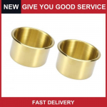 Universal Cup Drink Holder ert Gold Tone 89mm for Marine Boats RVs Pack of 2