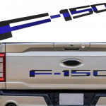 3D Raised Black Blue Tailgate erts Letters Emblems fit for F-150 -2024
