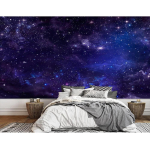 T&auml;htedega 3D tapeet &Ouml;ine taev Seinamaalid Kosmos Eemaldatavad Seinamaalid Magamistuba Elutuba Laste tuba Tapeet 200 cm(W) x 140 cm(H) blue