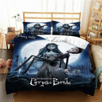 armasta animatsioonifilm Laip Pruut Voodipesu Komplekt &Uuml;he-/Kahekohaline Kuningas Tekikott Kodu Magamistoa Sisustus Voodikate Padjap&uuml;&uuml;r EU single(135x200cm)