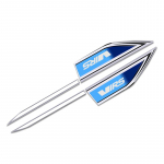 2pcs car accessory Side Doors Blade car stickers for Skoda s octavia 2 3 a7 superb kamiq fabia kodiaq karoq kamiq rapid scala Silver Blue RS